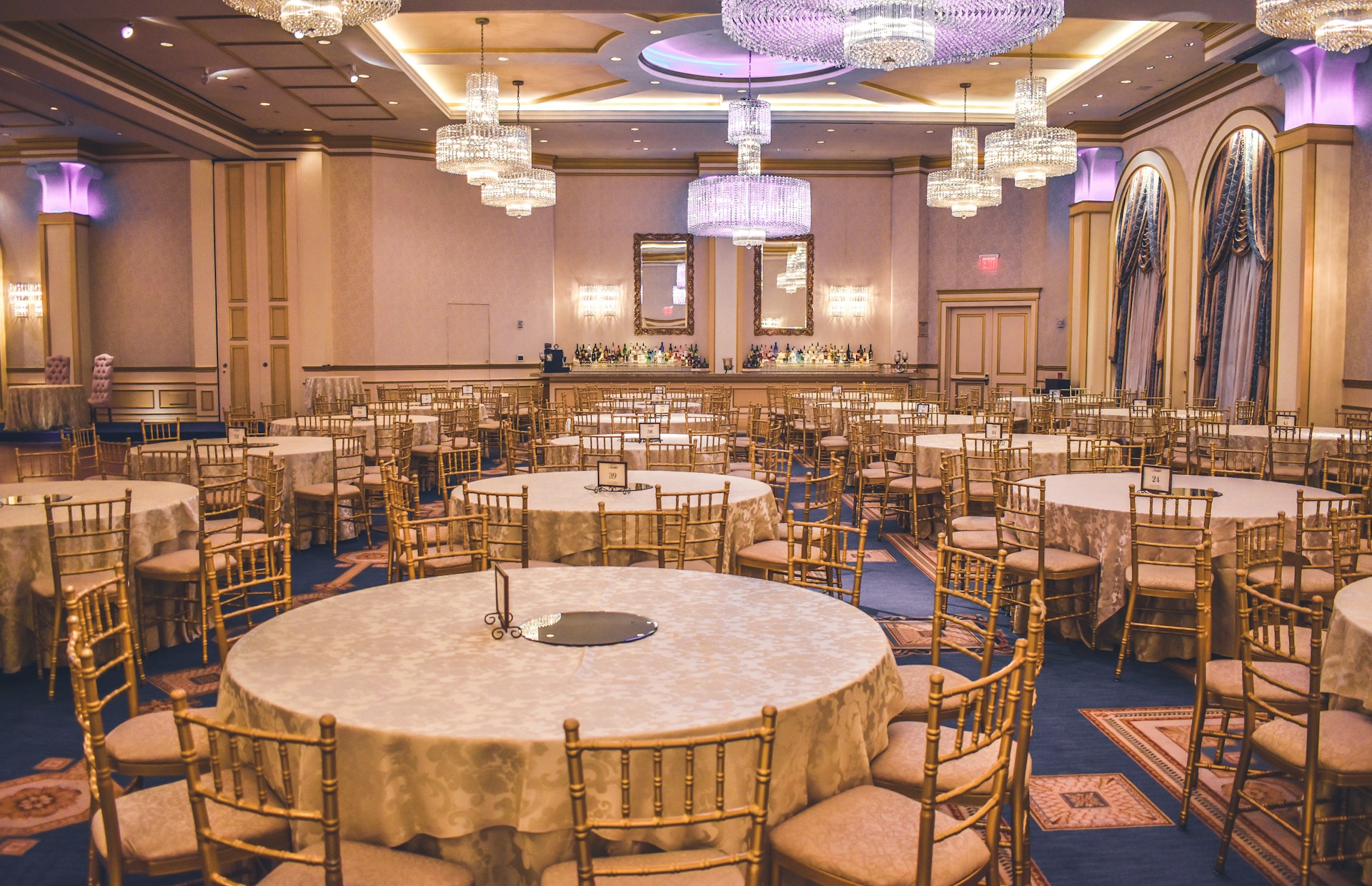 Event hall seating